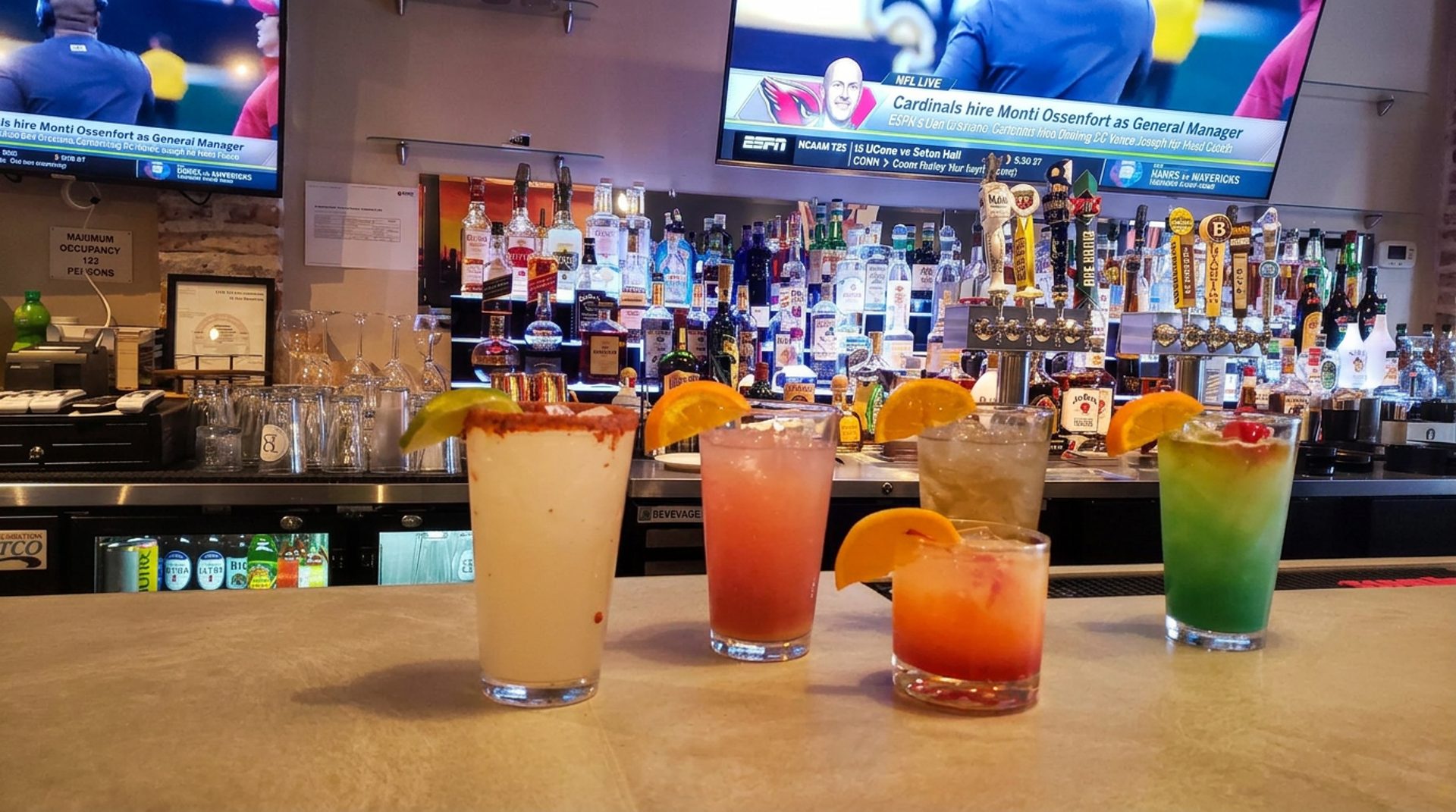 Drinks, drafts, and a full bar